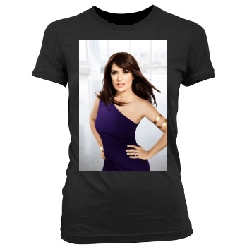 Salma Hayek Women's Junior Cut Crewneck T-Shirt