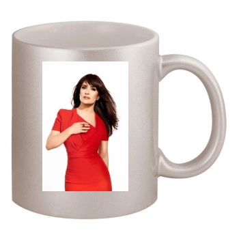 Salma Hayek 11oz Metallic Silver Mug