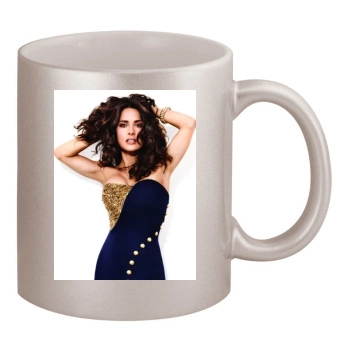 Salma Hayek 11oz Metallic Silver Mug