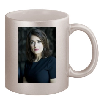 Salma Hayek 11oz Metallic Silver Mug