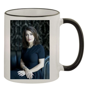 Salma Hayek 11oz Colored Rim & Handle Mug