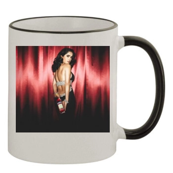 Salma Hayek 11oz Colored Rim & Handle Mug