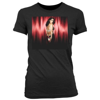 Salma Hayek Women's Junior Cut Crewneck T-Shirt