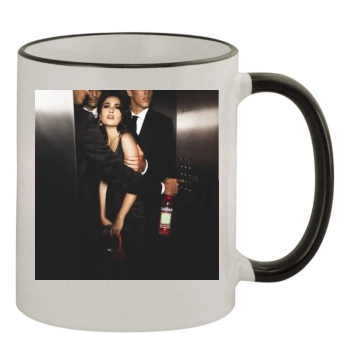 Salma Hayek 11oz Colored Rim & Handle Mug