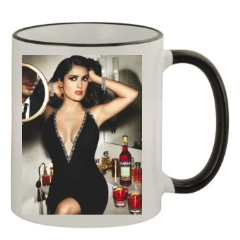 Salma Hayek 11oz Colored Rim & Handle Mug