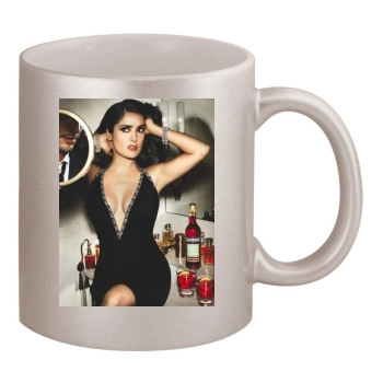 Salma Hayek 11oz Metallic Silver Mug