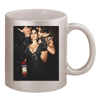 Salma Hayek 11oz Metallic Silver Mug