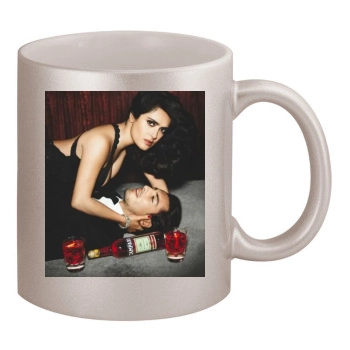 Salma Hayek 11oz Metallic Silver Mug