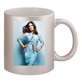 Salma Hayek 11oz Metallic Silver Mug