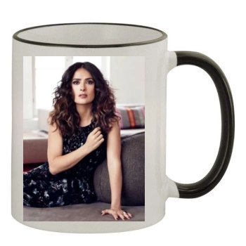 Salma Hayek 11oz Colored Rim & Handle Mug