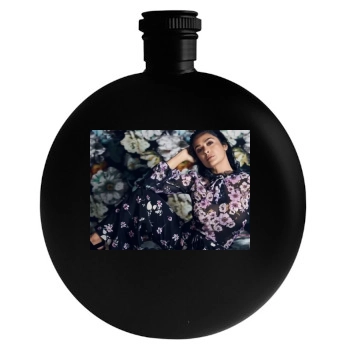 Salma Hayek Round Flask