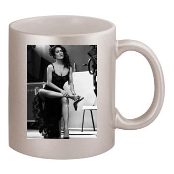 Salma Hayek 11oz Metallic Silver Mug