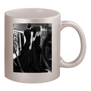 Salma Hayek 11oz Metallic Silver Mug