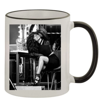 Salma Hayek 11oz Colored Rim & Handle Mug