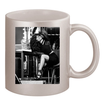 Salma Hayek 11oz Metallic Silver Mug