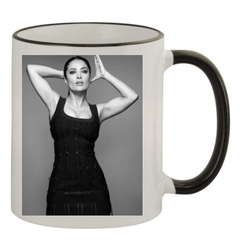 Salma Hayek 11oz Colored Rim & Handle Mug