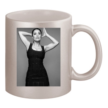 Salma Hayek 11oz Metallic Silver Mug