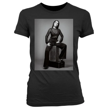 Salma Hayek Women's Junior Cut Crewneck T-Shirt