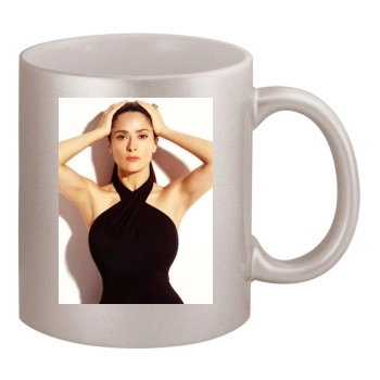 Salma Hayek 11oz Metallic Silver Mug