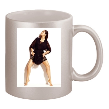 Salma Hayek 11oz Metallic Silver Mug