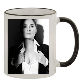 Salma Hayek 11oz Colored Rim & Handle Mug