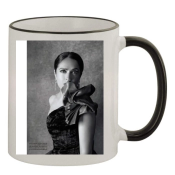 Salma Hayek 11oz Colored Rim & Handle Mug