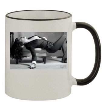 Salma Hayek 11oz Colored Rim & Handle Mug