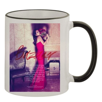 Salma Hayek 11oz Colored Rim & Handle Mug