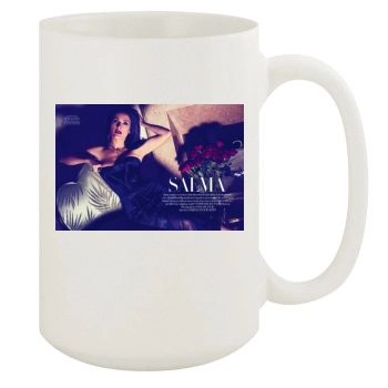 Salma Hayek 15oz White Mug