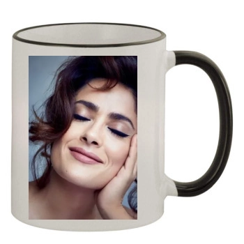 Salma Hayek 11oz Colored Rim & Handle Mug