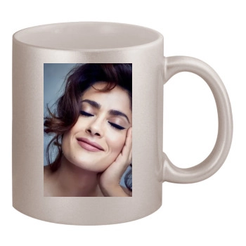 Salma Hayek 11oz Metallic Silver Mug