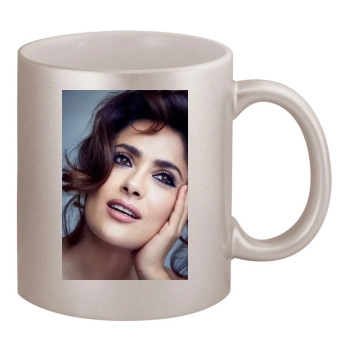 Salma Hayek 11oz Metallic Silver Mug