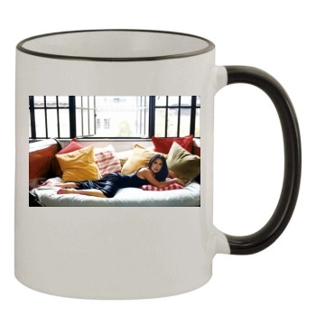 Salma Hayek 11oz Colored Rim & Handle Mug