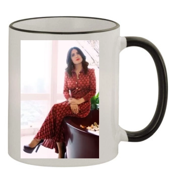 Salma Hayek 11oz Colored Rim & Handle Mug