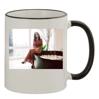 Salma Hayek 11oz Colored Rim & Handle Mug