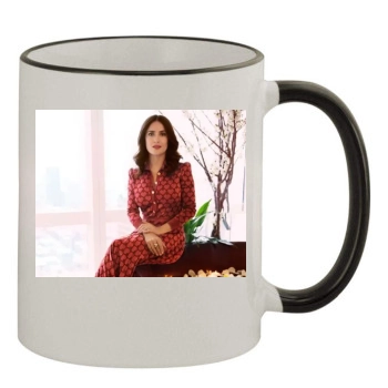 Salma Hayek 11oz Colored Rim & Handle Mug