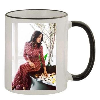 Salma Hayek 11oz Colored Rim & Handle Mug