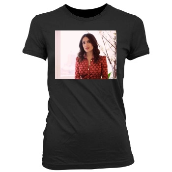 Salma Hayek Women's Junior Cut Crewneck T-Shirt