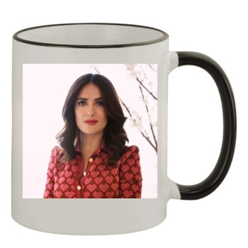 Salma Hayek 11oz Colored Rim & Handle Mug