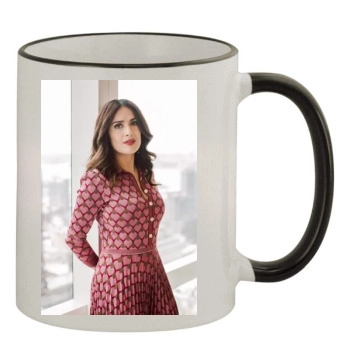 Salma Hayek 11oz Colored Rim & Handle Mug