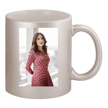 Salma Hayek 11oz Metallic Silver Mug