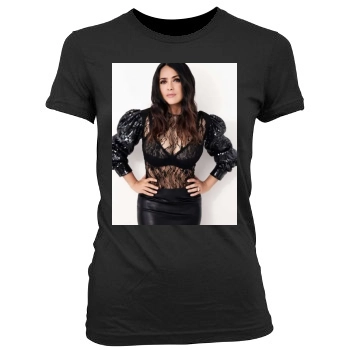 Salma Hayek Women's Junior Cut Crewneck T-Shirt