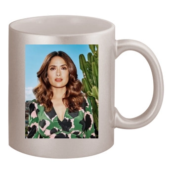 Salma Hayek 11oz Metallic Silver Mug