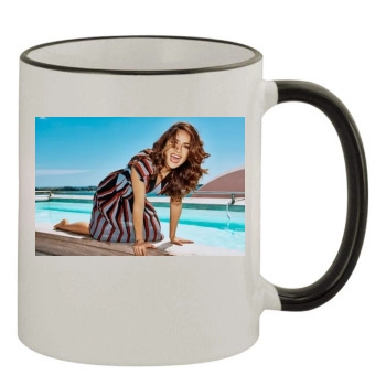 Salma Hayek 11oz Colored Rim & Handle Mug