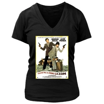 Fun with Dick and Jane (1977) Women's Deep V-Neck TShirt