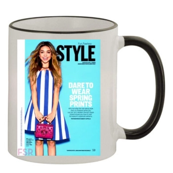 Sarah Hyland 11oz Colored Rim & Handle Mug