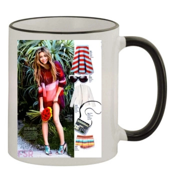 Sarah Hyland 11oz Colored Rim & Handle Mug