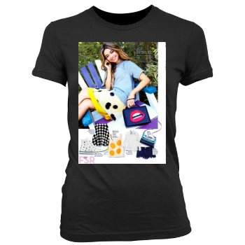 Sarah Hyland Women's Junior Cut Crewneck T-Shirt