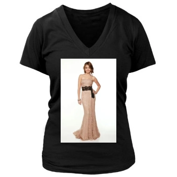 Sarah Hyland Women's Deep V-Neck TShirt