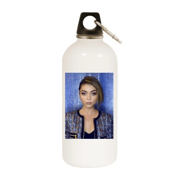 Sarah Hyland White Water Bottle With Carabiner